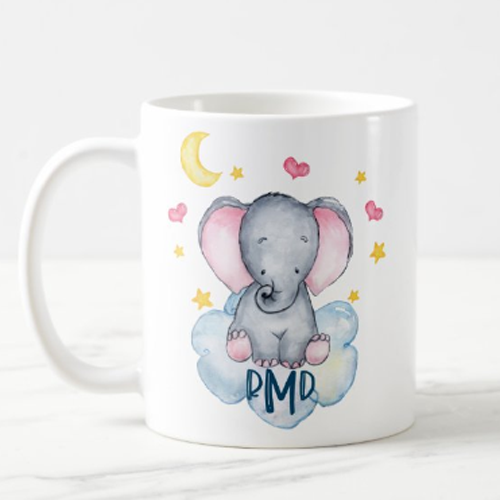 (image for) 2023 Elephant Monogram Mug